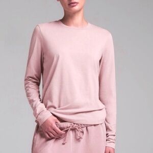 NWOT Pink SKIMS Relaxed Long Sleeve T-Shirt Size S